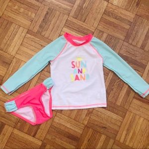 Two-piece Long Sleeve Swim Suit